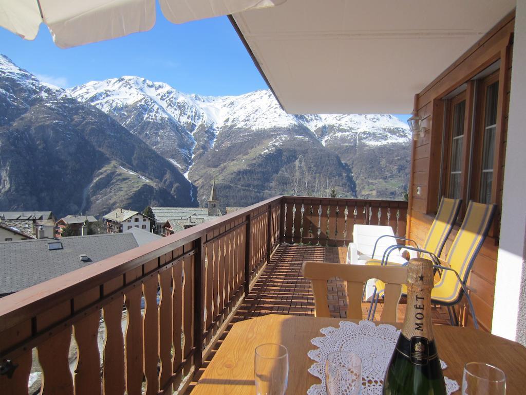 Appartement in 1700m mit Traumblick Grächen Extérieur photo